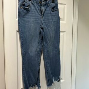 EUC Democracy sz 14 distressed ankles jeans